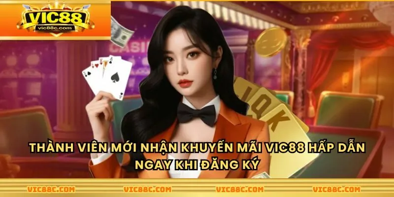Thành viên mới nhận khuyến mãi Vic88 hấp dẫn ngay khi đăng ký